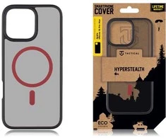 Tactical MagForce Hyperstealth 2.0 dėklas telefonui skirtas Apple iPhone 16 Pro Max juodos ir raudonos spalvos