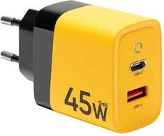 Tactical Microgrid GaN 45W įkroviklis geltonos spalvos