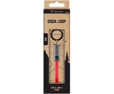 Tactical OODA Loop kabelis USB-C/USB-C raudonos spalvos