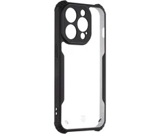 Dėklas Tactical Quantum Stealth dangtelis, skirtas Apple iPhone 15 Pro skaidrus/juodas