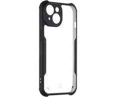 Dėklas Tactical Quantum Stealth dangtelis, skirtas Apple iPhone 15 skaidrus/juodas
