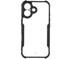 Tactical Quantum Stealth dėklas skirtas Apple iPhone 16 skaidrus ir juodos spalvos