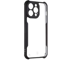 Dėklas Tactical Quantum Stealth dangtelis, skirtas Apple iPhone 15 Pro Max skaidrus/juodas