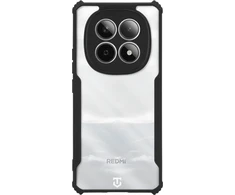 Tactical Quantum Stealth dėklas skirtas Xiaomi Redmi Note 15 5G Clear/juodos spalvos