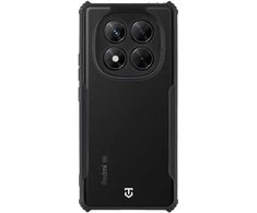 Tactical Quantum Stealth dėklas skirtas Xiaomi Redmi Note 14 Pro 5G skaidrus ir juodos spalvos