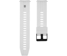 Tactical Quick Release silikoninė apyrankė 22mm baltos spalvos