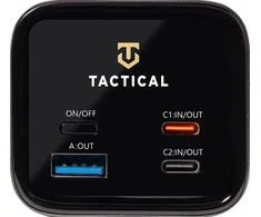 Tactical Squad Headquarters 65W 27000 mAh – aukštos galios powerbank: 65W USB‑C, 2× USB‑C + USB‑A, TFT ekranas, aliuminio korpusas ir ekologiška pakuotė.