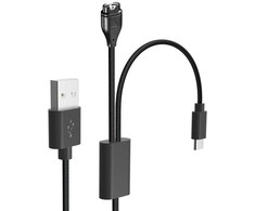 Tactical USB įkrovimo ir duomenų kabelis 2in1 Garmin Fenix 7 + USB-C