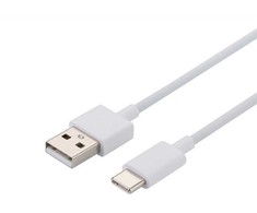 Xiaomi Original USB-C duomenų kabelis 3A 1m baltos spalvos (Bulk)