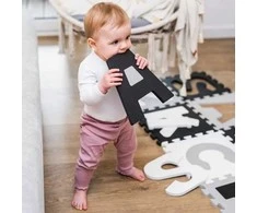 BabyOno lavinamoji dėlionė raidės, pilka, 10 vnt., 278/02