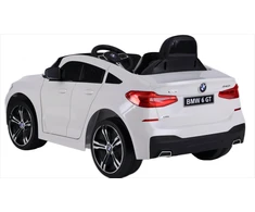 Vaikiškas elektromobilis MUKUTISRIDES BMW 6 GT (baltas, vienvietis)