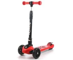 Triratis paspirtukas Scooter raudonas