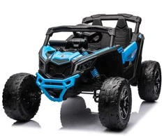 Vaikiškas elektromobilis MUKUTISRIDES ATV CAN-AM Maverick (mėlynas, vienvietis)