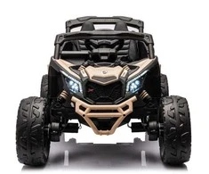 Vaikiškas elektromobilis MUKUTISRIDES ATV CAN-AM Maverick (juodos/smėlio spalvos, vienvietis)
