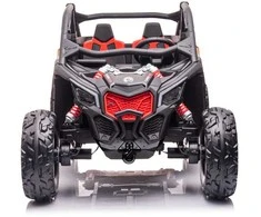 Vaikiškas elektromobilis MUKUTISRIDES ATV CAN-AM Maverick (juodos/smėlio spalvos, dvivietis)