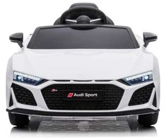 Vaikiškas elektromobilis MUKUTISRIDES Audi R8 Spyder (baltas, vienvietis)
