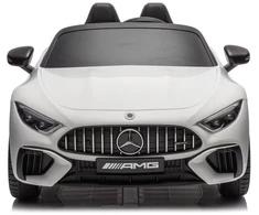 Vaikiškas elektromobilis MUKUTISRIDES Mercedes-Benz SL63 (baltas, vienvietis)