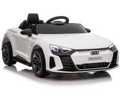 Vaikiškas elektromobilis MUKUTISRIDES Audi RS E-Tron GT (baltas, vienvietis)