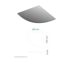 Mirrorsled Lentynėlė 200x200x6 mm