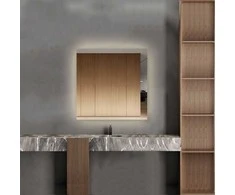 Mirrorsled Skaidrus veidrodis su LED galiniu apšvietimu 800x800