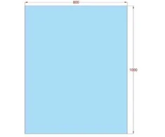 Mirrorsled Skaidrus veidrodis su LED galiniu apšvietimu 600x700 (statūs kampai) + mygtuku