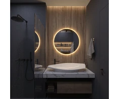 Mirrorsled Skaidrus veidrodis su LED galiniu apšvietimu D600
