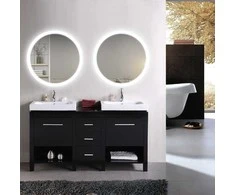 Mirrorsled Skaidrus veidrodis su LED priekiniu apšvietimu D800 (35mm) + mygtuku