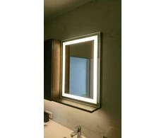 Mirrorsled Skaidrus veidrodis su LED priekiniu apšvietimu 600x700 (atitrauktas matinimas 30mm)