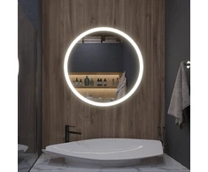 Mirrorsled Skaidrus veidrodis su LED priekiniu apšvietimu D700 (30mm) + mygtuku