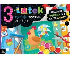 Aksjomat Kūrybinio menininko knyga, skirta 3-erių metų vaikams nupiešti, iškirpti ir įklijuoti KS0849