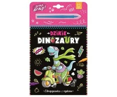 Aksjomat KNYGA. Laukiniai dinozaurai – trinkelių žaidimas su rašikliu