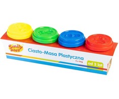 Smily Anek Plastikinė masė 4 spalvos 56 g SMILI PLAY 83347 AN