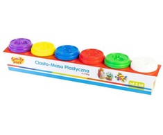 Plastikinė masė 6 spalvos 56 g SMILY PLAY 83350 AN
