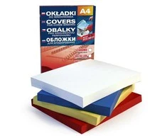 ARGO Kartoninės įrišimo nugarėlės Delta. A4. 250g. odos imitacija. mėlynos spalvos, 100vnt