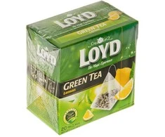 Aromatizuota žalioji arbata LOYD, su citrinų žievelėmis ir citrinžole, 20 x 1.5g
