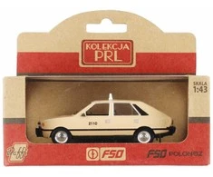 Metalinis lengvasis automobilis 1 43 Polonez taxi smėlio spalvos WB DAFFI K-583.