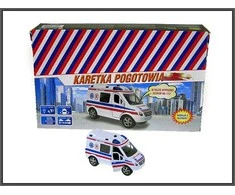 Automobilinis avarinis metalinis furgonas 11cm HIPO HKG090