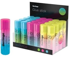 Klijų pieštukai „Radiance“, 21 g, 24 vnt., Berlingo
