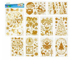 Craft With Fun Elektrostatinės blizgančios folijos dekoravimas 9 lakštai Kalėdinis DARBAS SU LINKSMU 521595