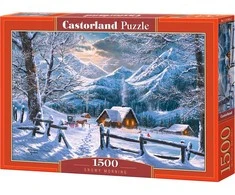 Castorland Dėlionė 1500 vnt. - Snieguotas rytas