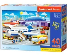 Castorland Dėlionė 40 vnt. - Diena oro uoste