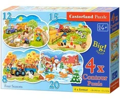 Castorland Dėlionė 55 vnt. - Keturi metų laikai