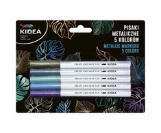 Derform Kidea metaliniai markeriai, 5 spalvų