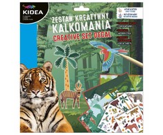 „Kidea Creative Set“ KLIPEDUKAI C PERĖJIMO LIPDUKAI 3 lapai Gyvūnai