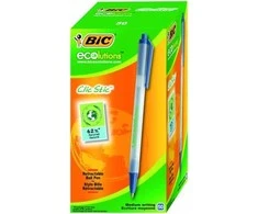 Bic Tušinukas Eco Clicstic 1.0 mm, mėlynas, pakuotėje 50 vnt. 175907