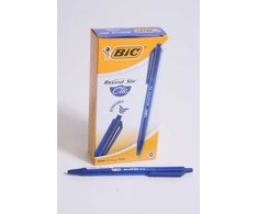 Bic Tušinukas Round Stic Clic 1.0 mm, mėlynas, pakuotėje 20 vnt. 379640