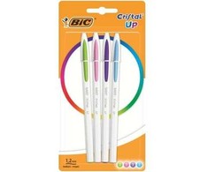 Bic Cristal Up pasteliniai rašikliai, 4 spalvos
