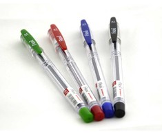 Rašiklis Penmate Flexi pakuotėje 0,7mm, 10 vnt, raudonas