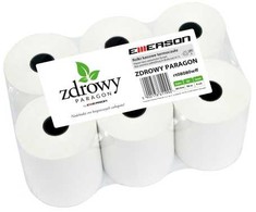 Emerson Rolka termiczna Zdrowy Paragon Emerson 80 mm x 80 m, zgrzewka = 6 vnt., nie zawierają bisfenoli (m.in. BPA i BPS)