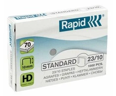 Sąsagėlės Rapid Standart 23/10, 1000 vnt. cinkuotos